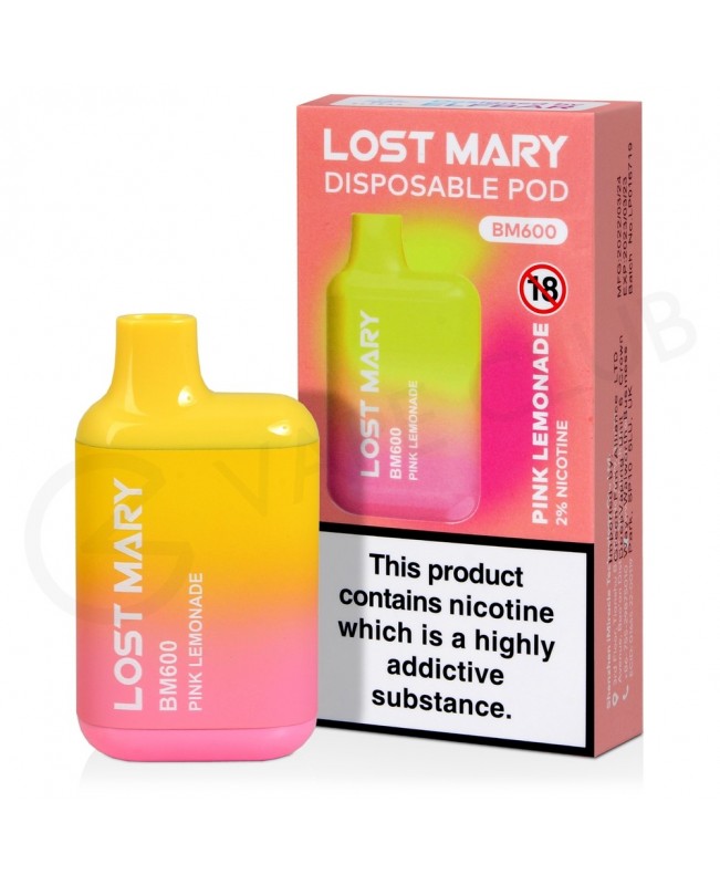 Pink Lemonade Lost Mary BM600 Disposable Vape