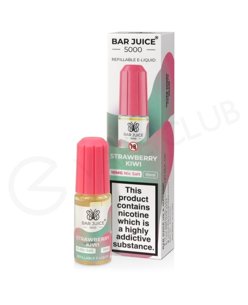 Strawberry Kiwi Nic Salt E-Liquid by Bar Juice 500...