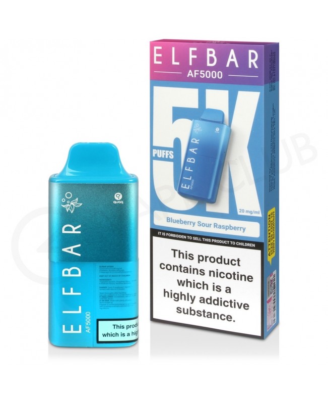 Blueberry Sour Raspberry Elf Bar AF5000 Disposable Vape Kit