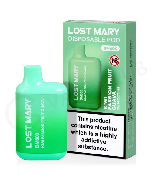 Kiwi Passionfruit Guava Lost Mary BM600 Disposable...