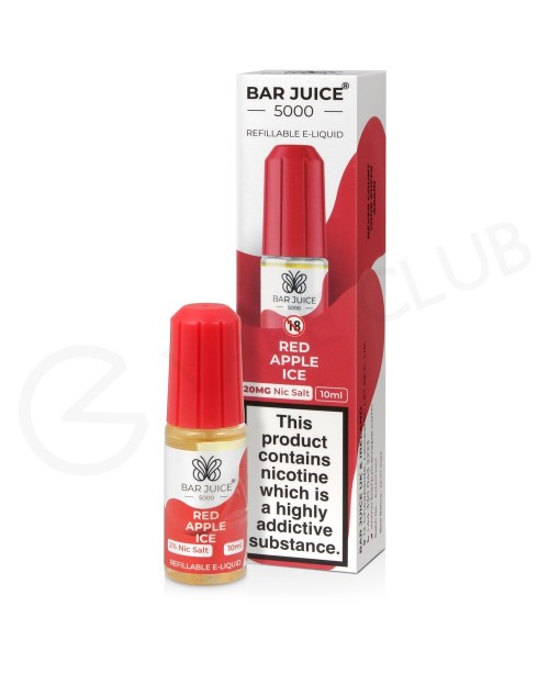 Red Apple Ice Nic Salt E-Liquid  by Bar Juice 5000