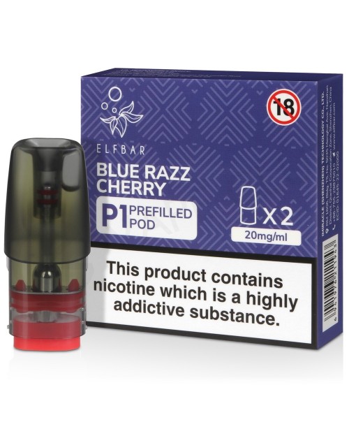 Blue Razz Cherry Elf Bar Mate P1 Prefilled Pod