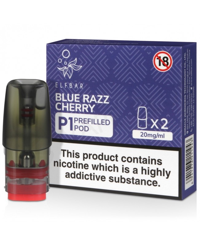 Blue Razz Cherry Elf Bar Mate P1 Prefilled Pod