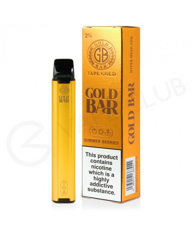 Summer Berries Gold Bar Disposable Vape