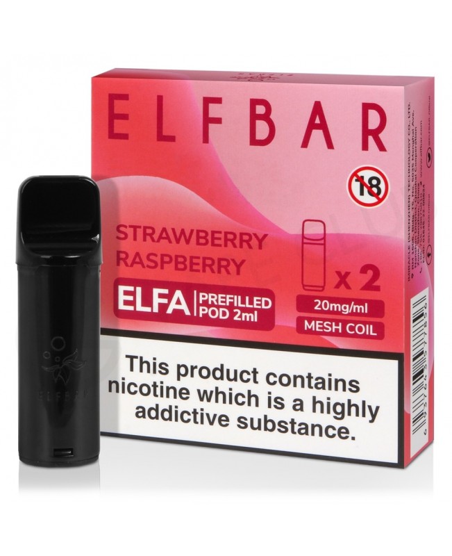 Strawberry Raspberry Elf Bar Elfa Prefilled Pod