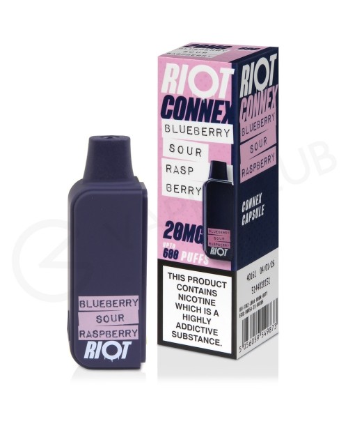 Blueberry Sour Raspberries Riot Connex Prefilled P...