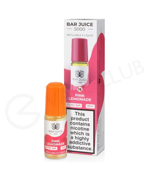 Pink Lemonade Nic Salt E-Liquid by Bar Juice 5000