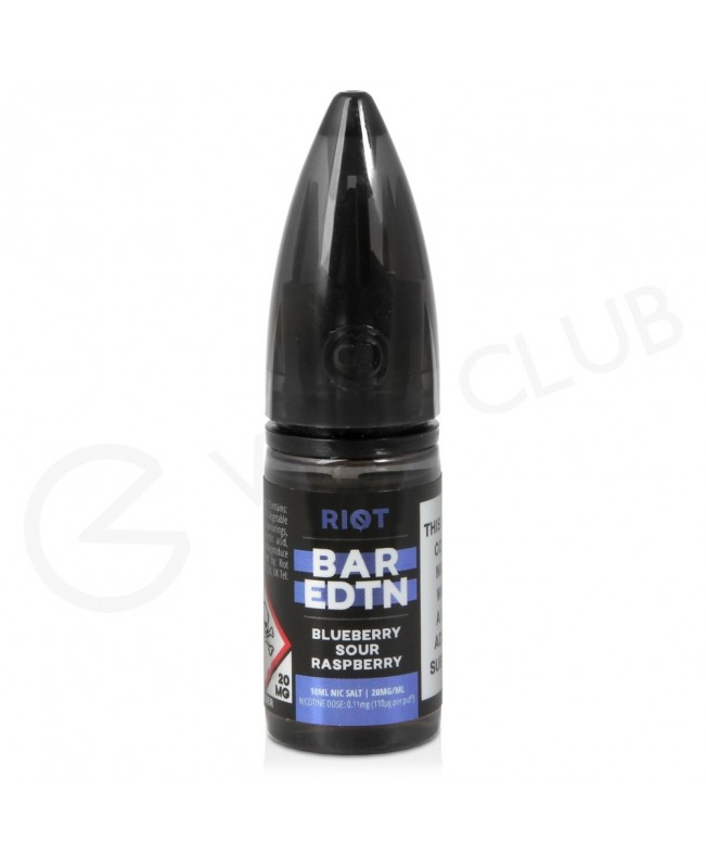 Blueberry Sour Raspberry Nic Salt E-Liquid by Riot Bar Edition