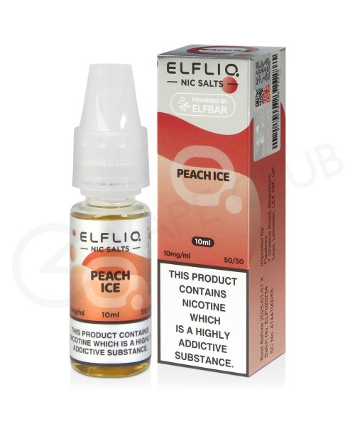 Peach Ice Nic Salt E-Liquid by Elf Bar Elfliq