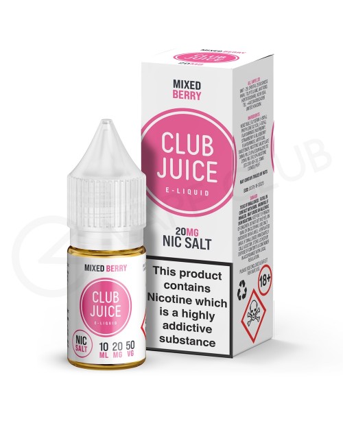 Mixed Berry Nic Salt E-Liquid by Club Juice