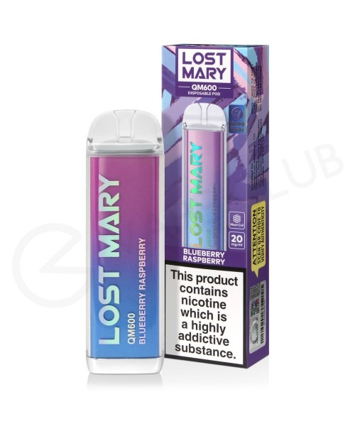 Blueberry Raspberry Lost Mary QM600 Disposable Vap...