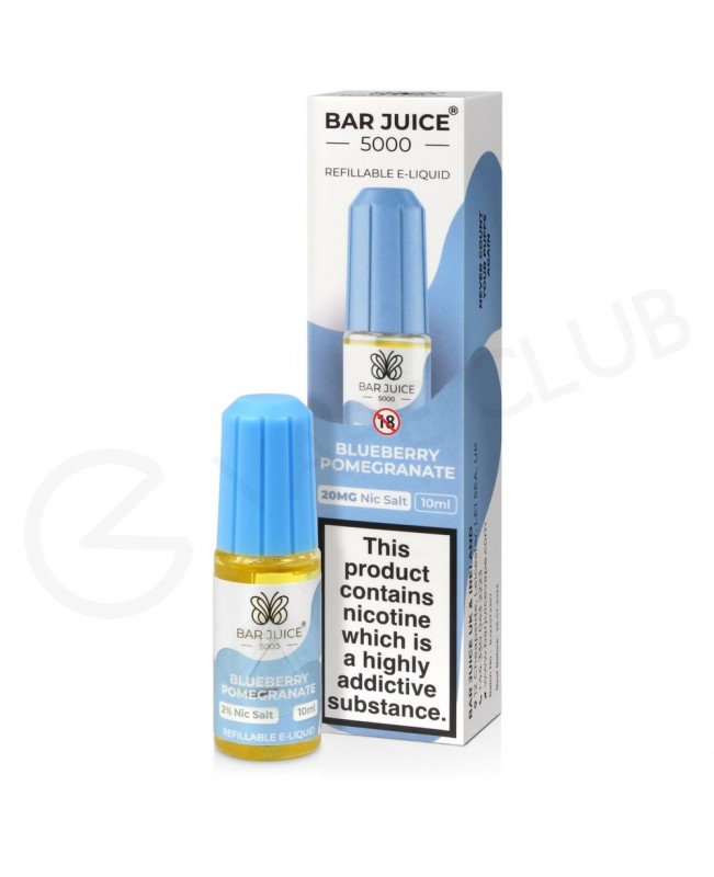 Blueberry Pomegranate Nic Salt E-Liquid by Bar Juice 5000