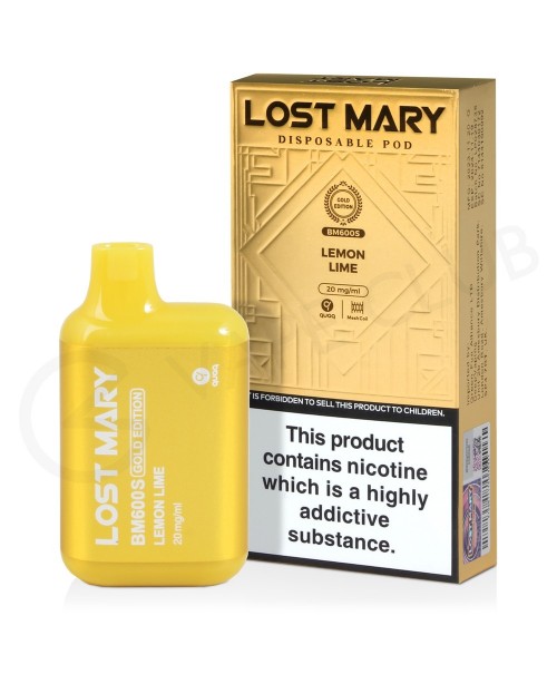 Lemon Lime Lost Mary BM600S Gold Edition Disposabl...