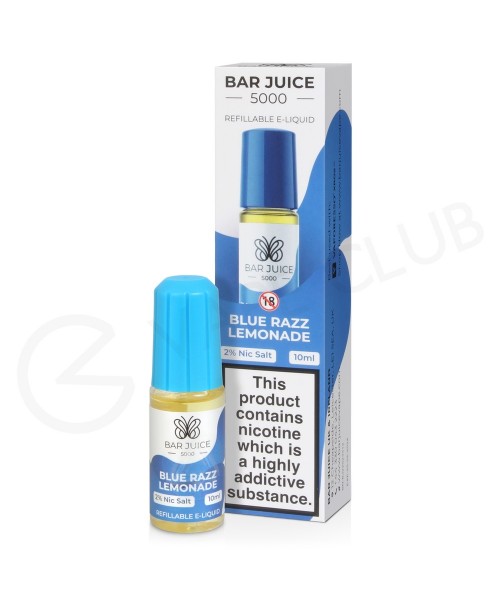 Blue Razz Lemonade Nic Salt E-Liquid by Bar Juice ...