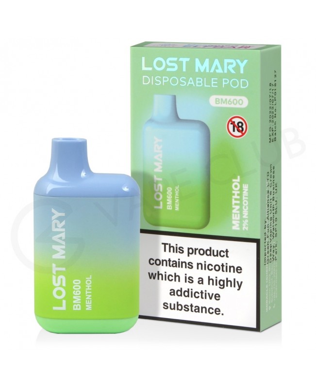 Menthol Lost Mary BM600 Disposable Vape