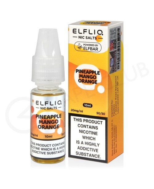 Pineapple Mango Orange Nic Salt E-Liquid by Elf Ba...