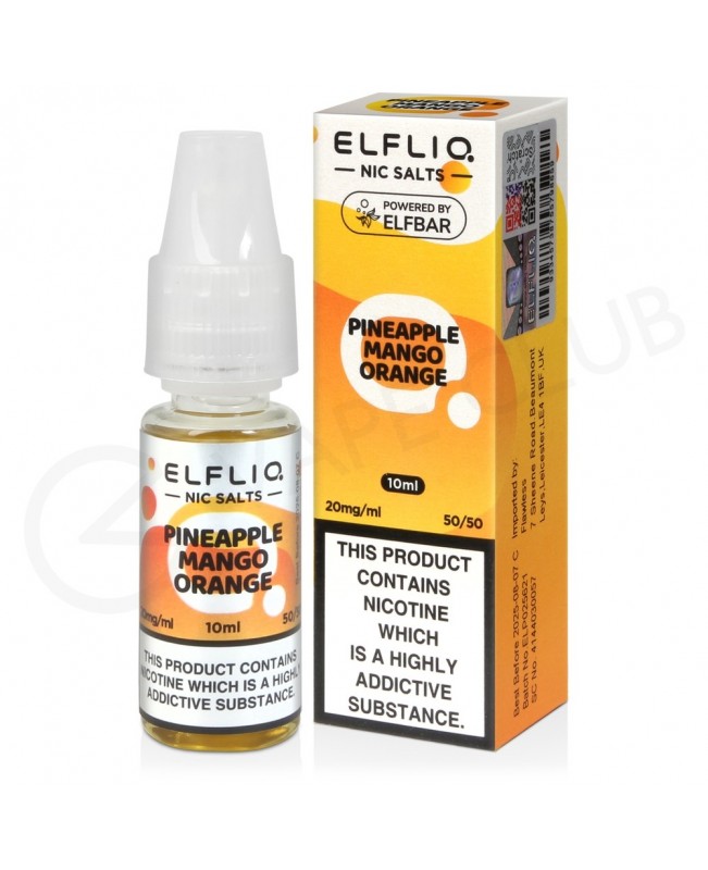 Pineapple Mango Orange Nic Salt E-Liquid by Elf Bar Elfliq