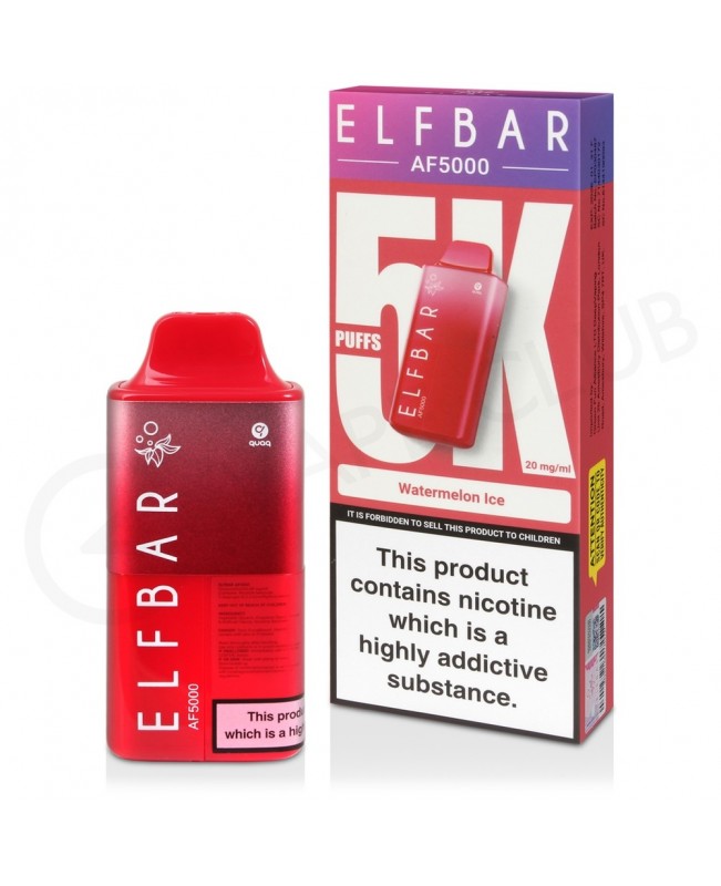 Watermelon Ice Elf Bar AF5000 Disposable Vape Kit