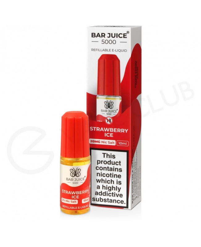 Strawberry Ice Nic Salt E-Liquid by Bar Juice 5000