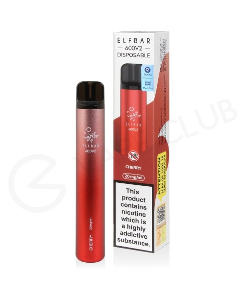 Cherry Elf Bar 600 V2 Disposable Vape