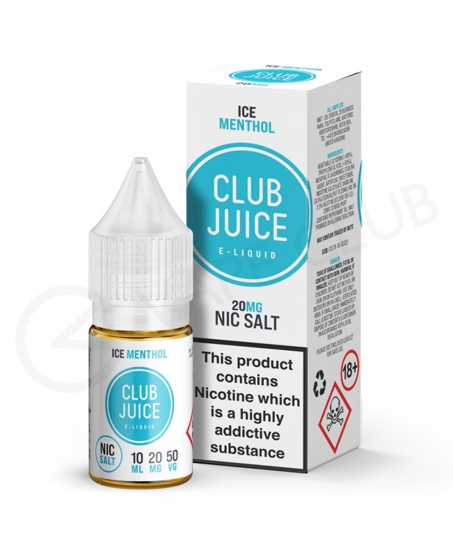 Ice Menthol Nic Salt E-Liquid by Club Juice