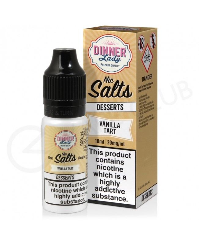 Vanilla Tart Nic Salt E-Liquid by Dinner Lady