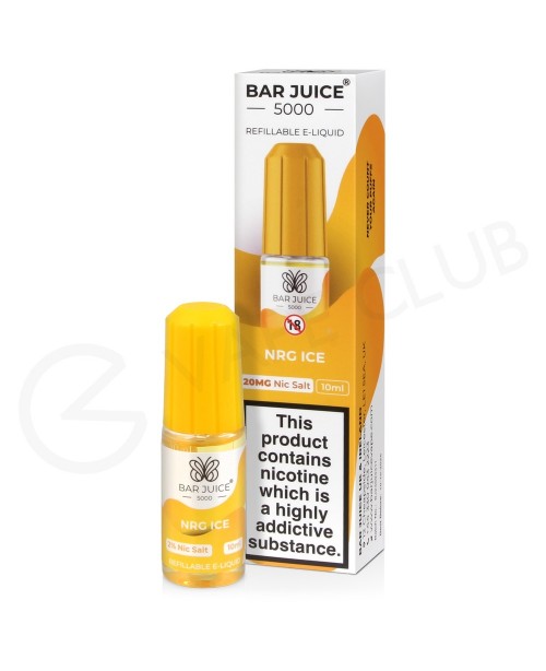 Energy Ice Nic Salt E-Liquid by Bar Juice 5000