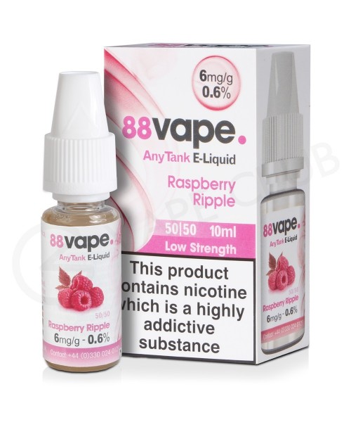 Raspberry Ripple E-Liquid by 88Vape Any Tank