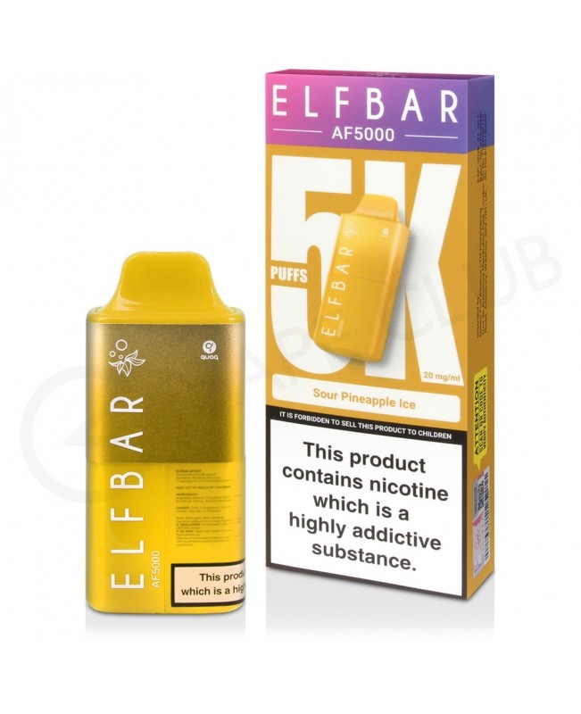 Sour Pineapple Ice Elf Bar AF5000 Disposable Vape Kit