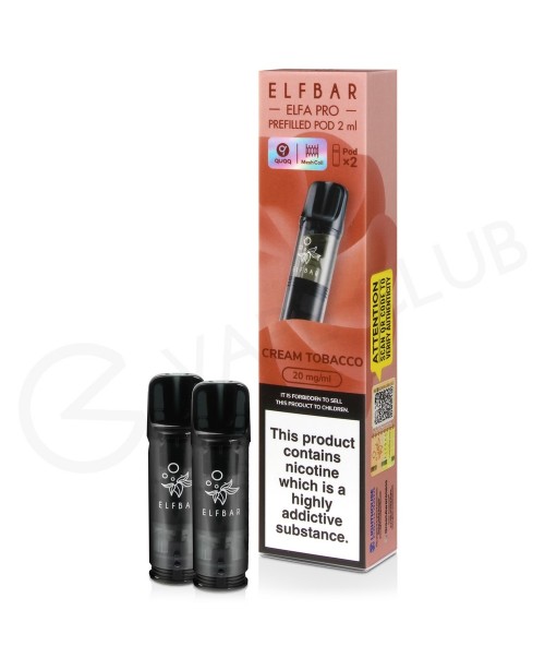 Snoow Tobacco Elf Bar Elfa Pro Prefilled Pod