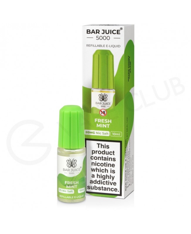 Fresh Mint Nic Salt E-Liquid by Bar Juice 5000