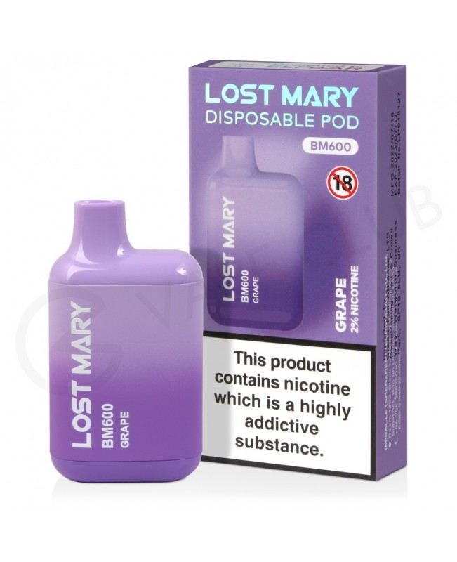 Grape Lost Mary BM600 Disposable Vape