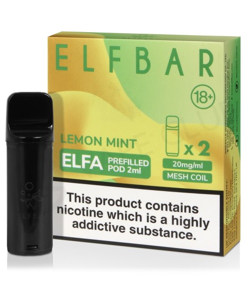 Lemon Mint Elf Bar Elfa Prefilled Pod