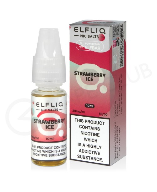 Strawberry Ice Nic Salt E-Liquid by Elf Bar Elfliq