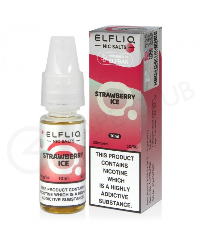 Strawberry Ice Nic Salt E-Liquid by Elf Bar Elfliq