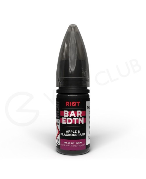 Apple & Blackcurrant Nic Salt by Riot Bar Edit...