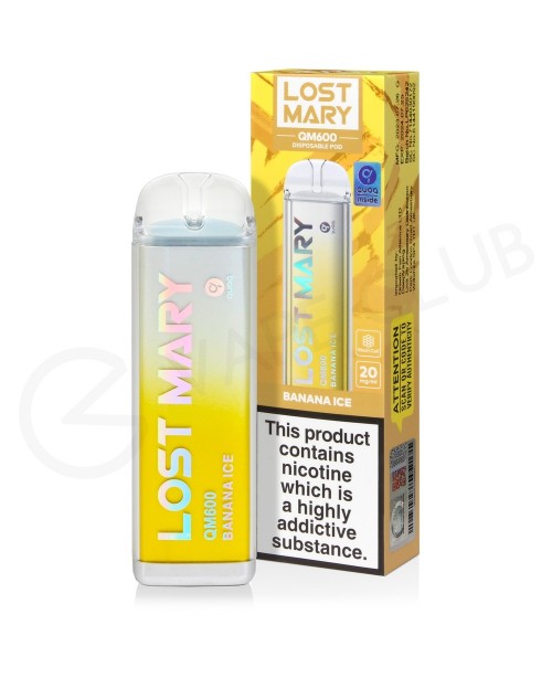 Banana Ice Lost Mary QM600 Disposable Vape