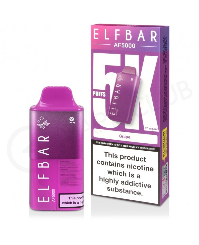 Grape Elf Bar AF5000 Disposable Vape Kit