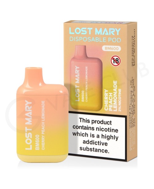 Cherry Peach Lemonade Lost Mary BM600 Disposable V...