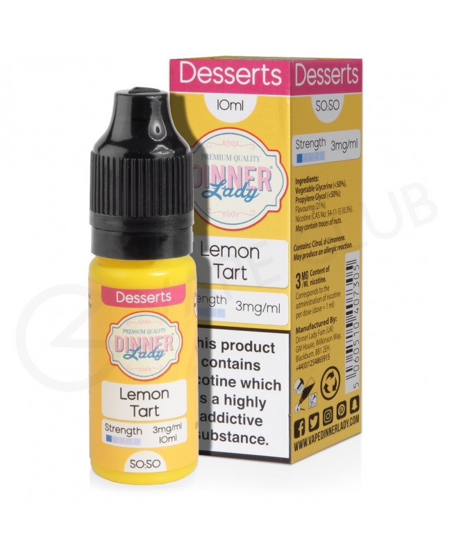 Lemon Tart E-Liquid by Dinner Lady 50/50