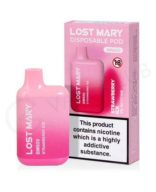 Strawberry Ice Lost Mary BM600 Disposable Vape