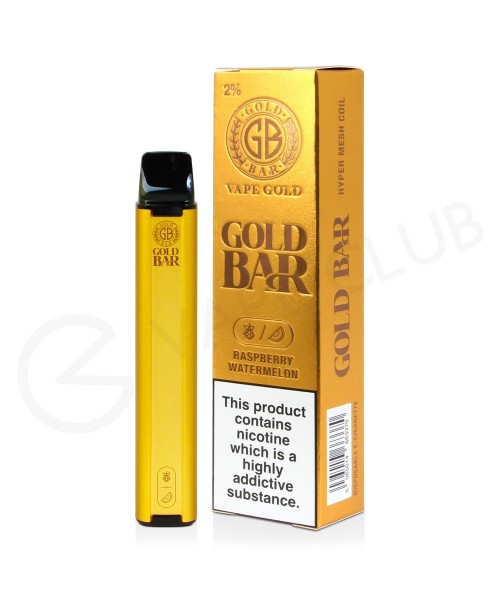 Raspberry Watermelon Gold Bar Disposable Vape