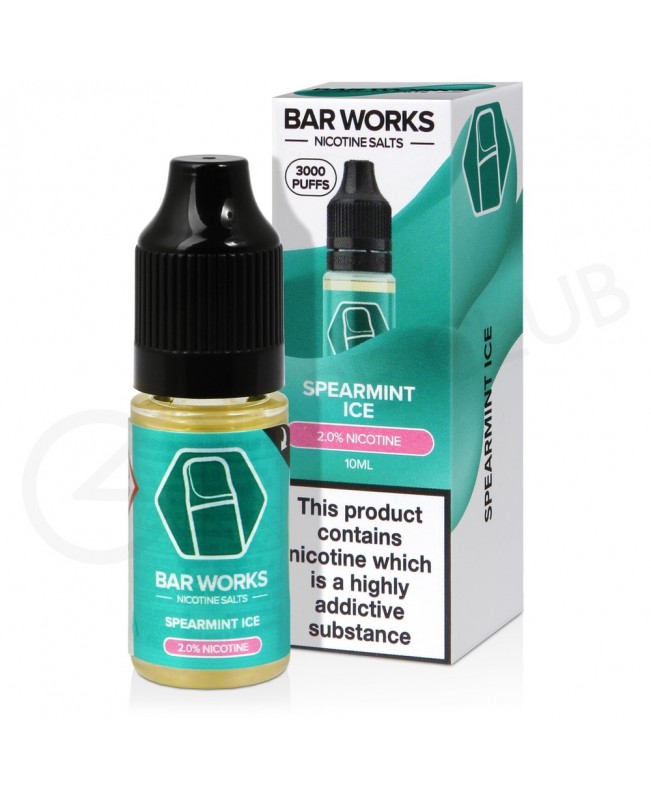 Spearmint Ice Nic Salt E-Liquid by Bar Works