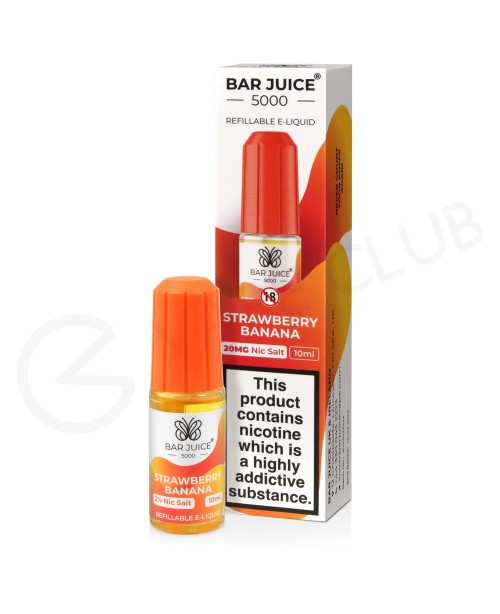 Strawberry Banana Nic Salt E-Liquid by Bar Juice 5...