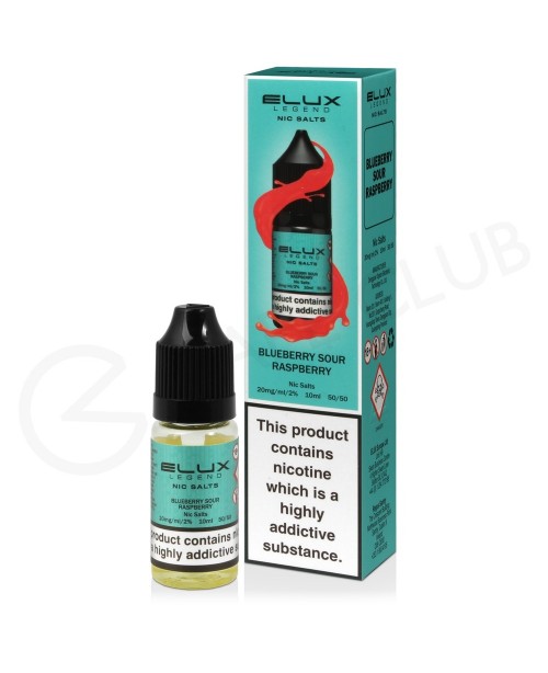 Blueberry Sour Raspberry Nic Salt E-Liquid by Elux...