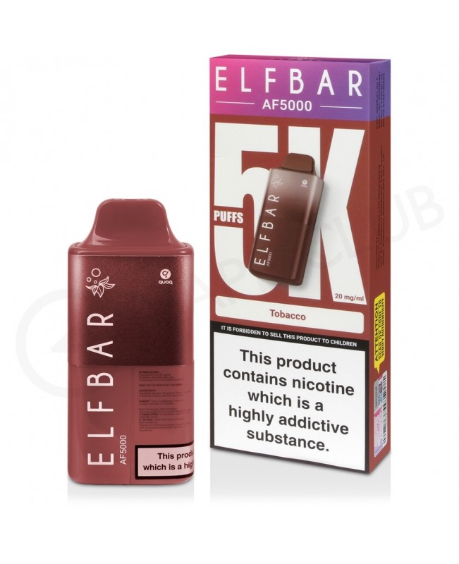 Tobacco Elf Bar AF5000 Disposable Vape Kit