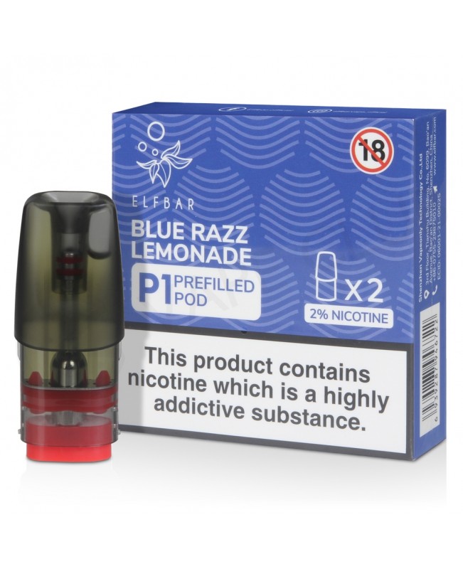 Blue Razz Lemonade Elf Bar Mate P1 Prefilled Pod