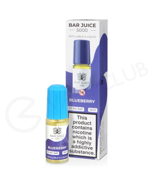 Blueberry Nic Salt E-Liquid by Bar Juice 5000