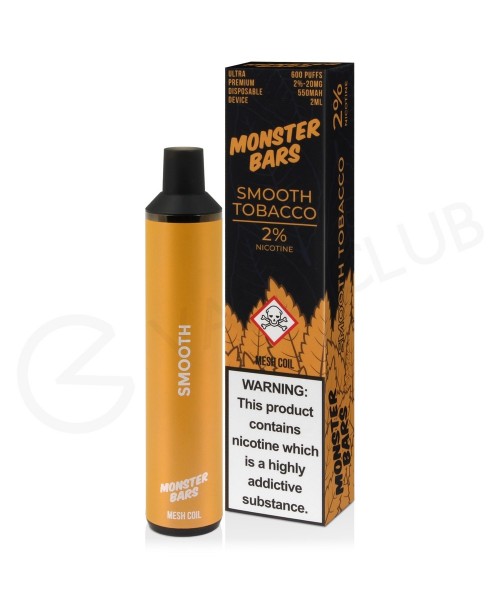 Smooth Tobacco Monster Bar Disposable Vape