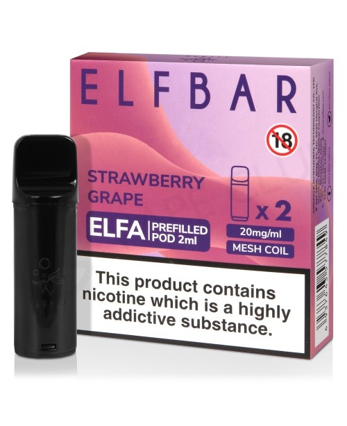 Strawberry Grape Elf Bar Elfa Prefilled Pod